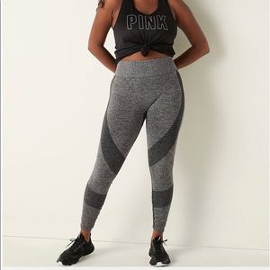PINK VS Seamless Heather Gray Leggings Tights (M)